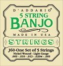 D'Addario Banjo Strings